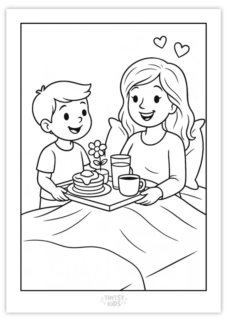 Free Mother's Day Coloring Pages