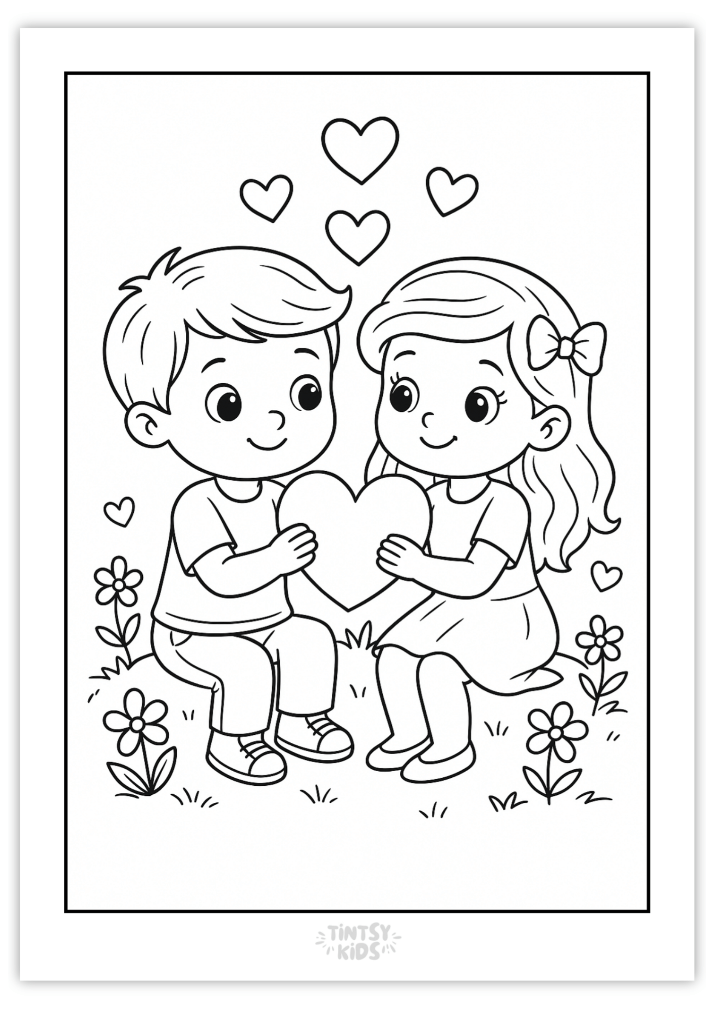 Free Valentine's Day Coloring Page