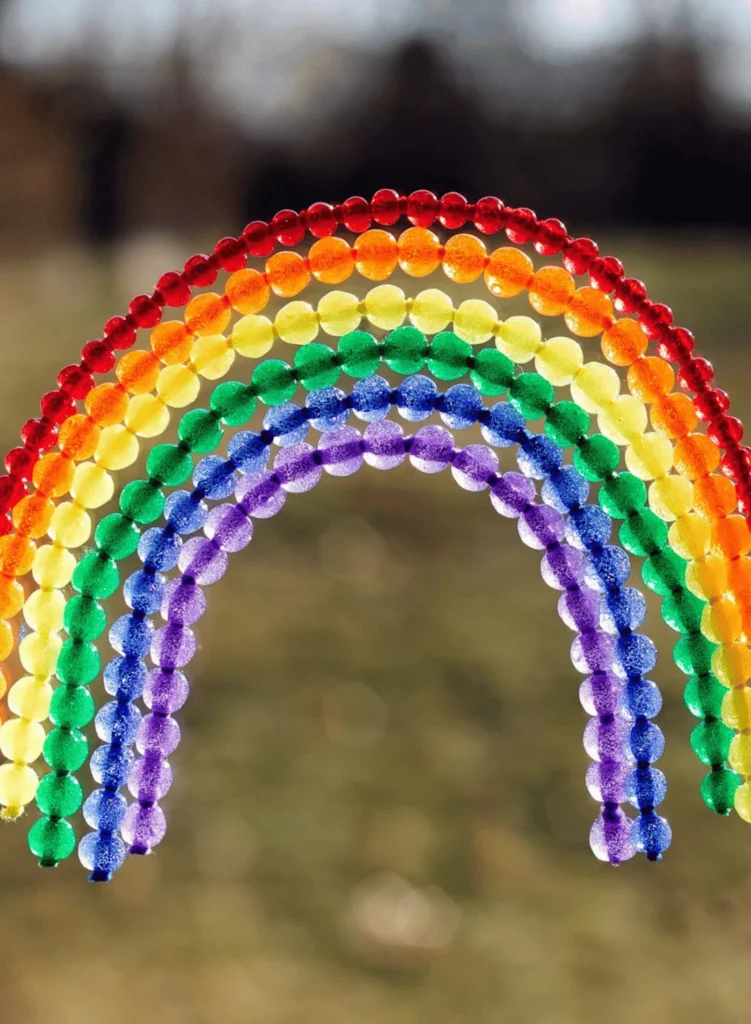 Fused Bead Rainbow Suncatcher Craft