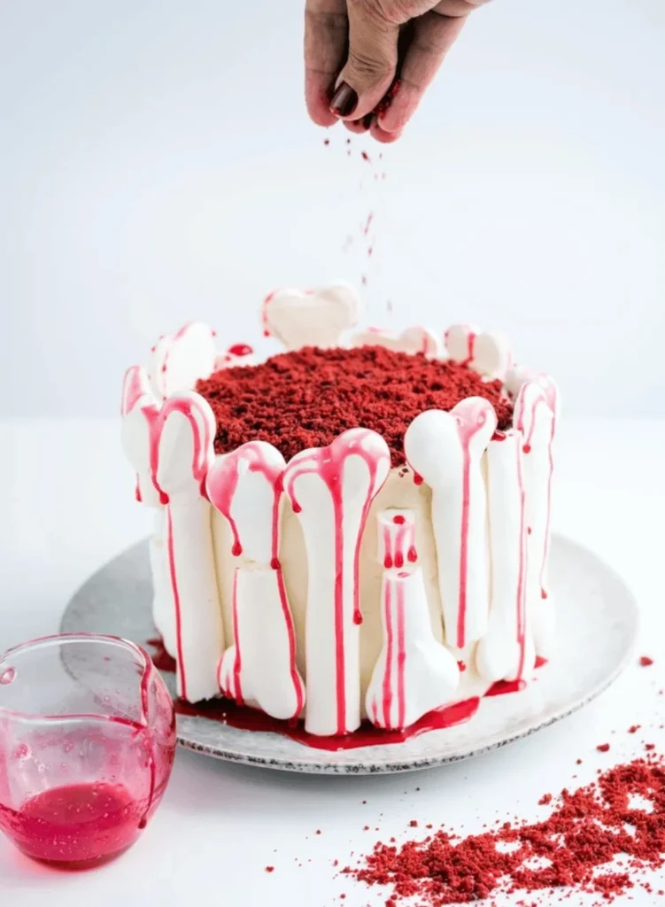 Ghoulish Red Velvet Cake