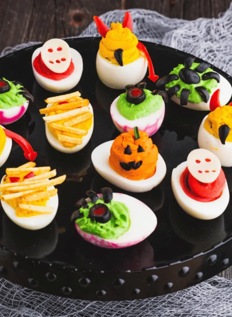 Halloween Deviled Eggs