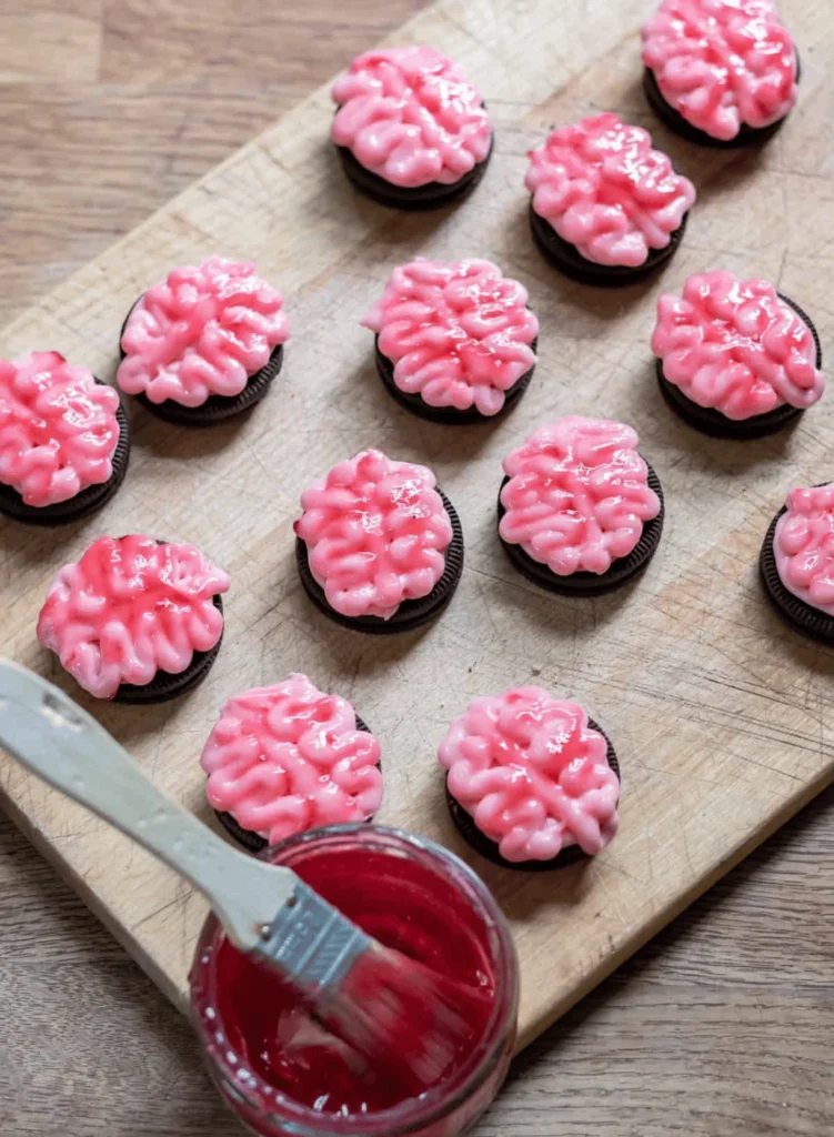 Halloween Oreo Brain Cookies