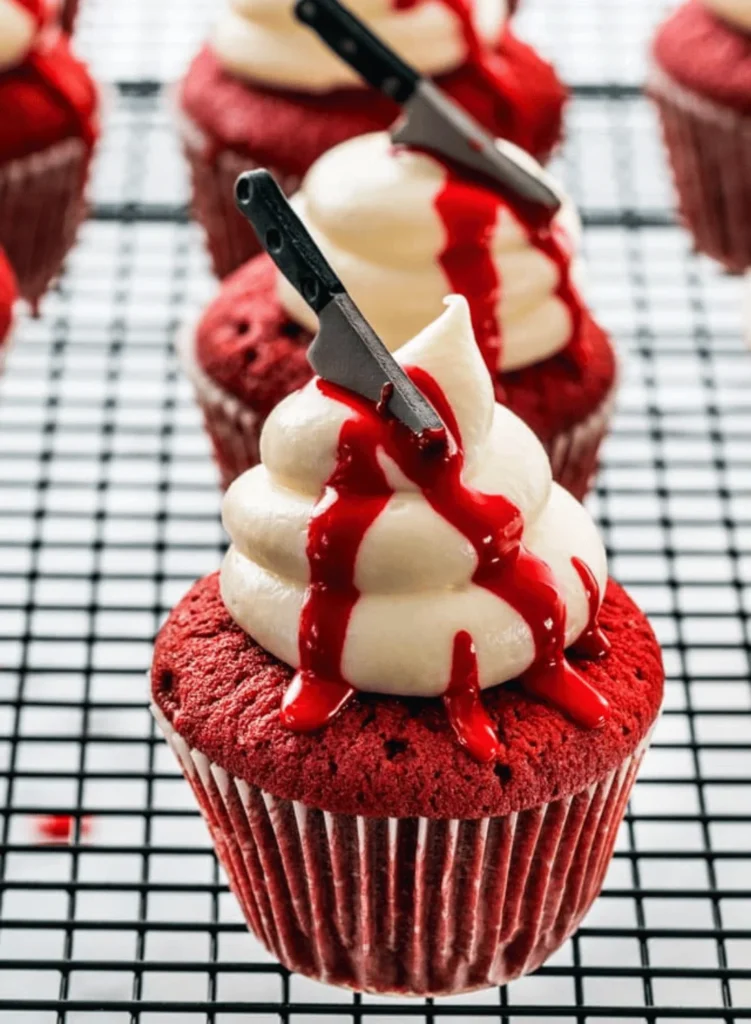 Halloween Red Velvet Cupcakes