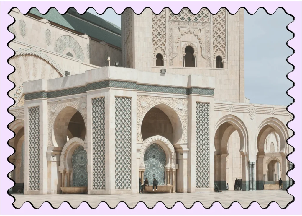 Hassan II Mosque in Casablanca, Morocco. fun facts about Morocco