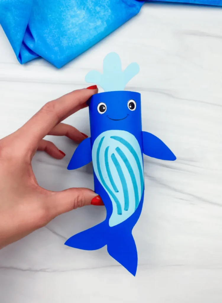 Humpback Whale Toilet Paper Roll Craft