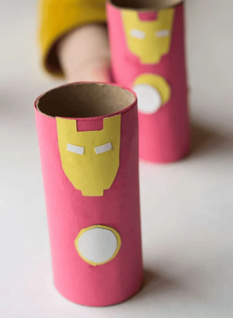 Iron Man Toilet Paper Roll Craft