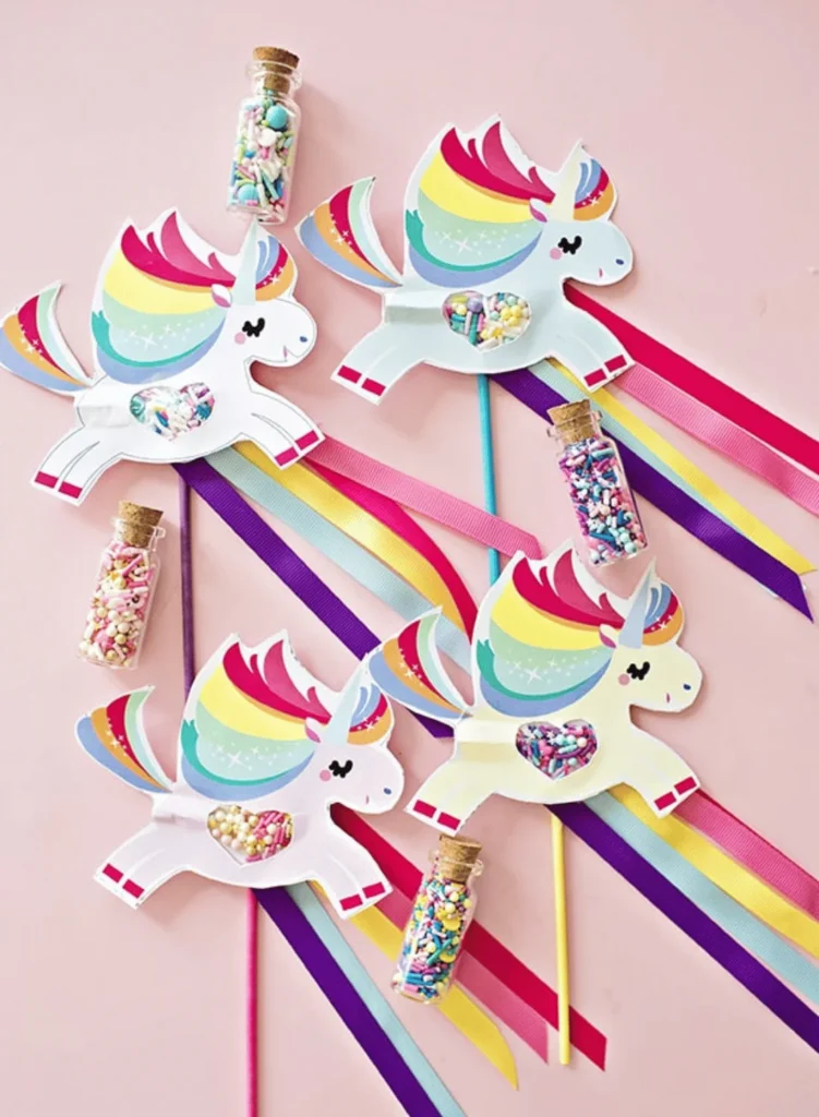 Magical Unicorn Pooping Sprinkles Paper Craft