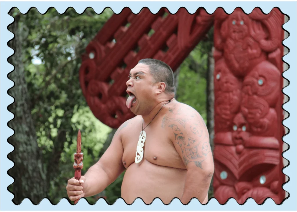 Maori man. fun facts about New Zealand