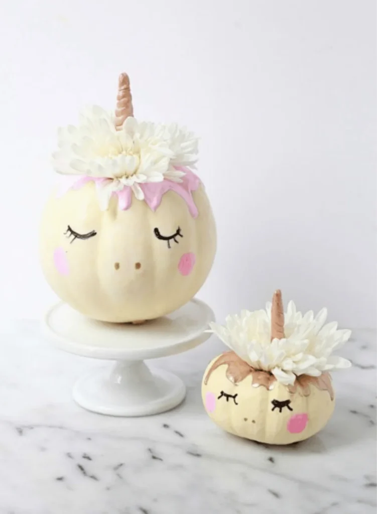 Mini Unicorn Pumpkins