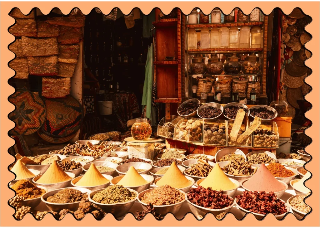 Moroccan souk. fun facts about Morocco