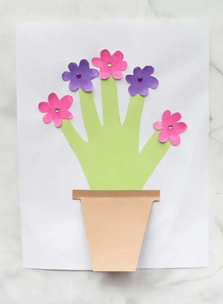 Mother’s Day Handprint Flower Pot