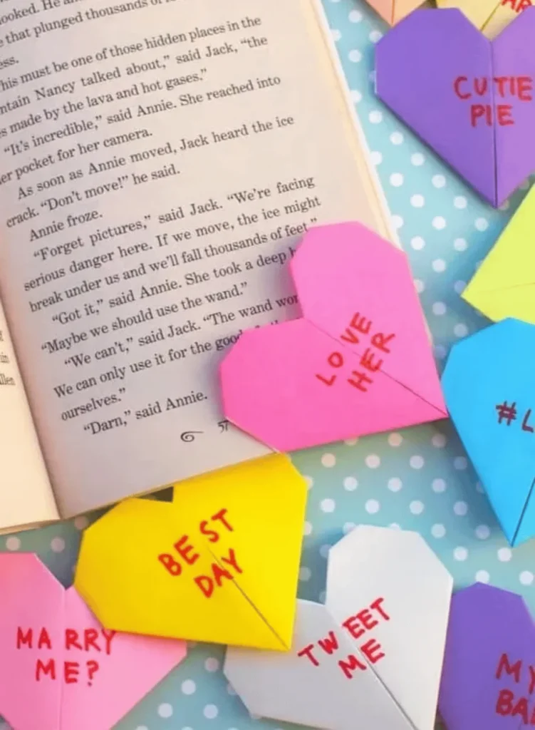 Origami Heart Bookmark