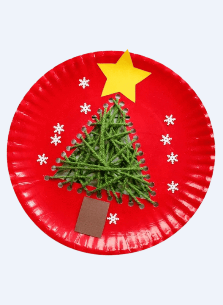 Paper Plate Christmas Tree Craft