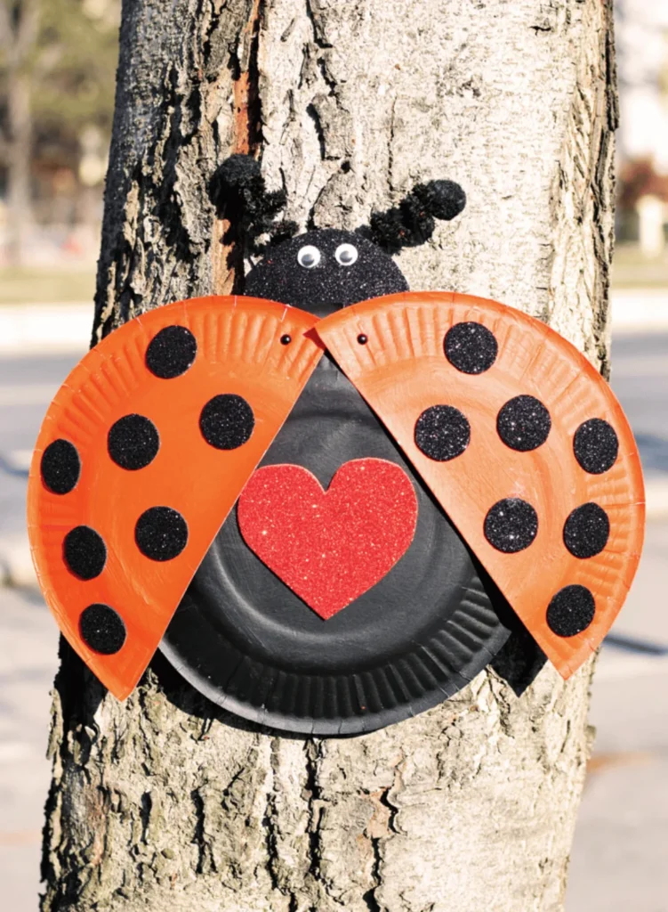 Paper Plate Ladybug Craft