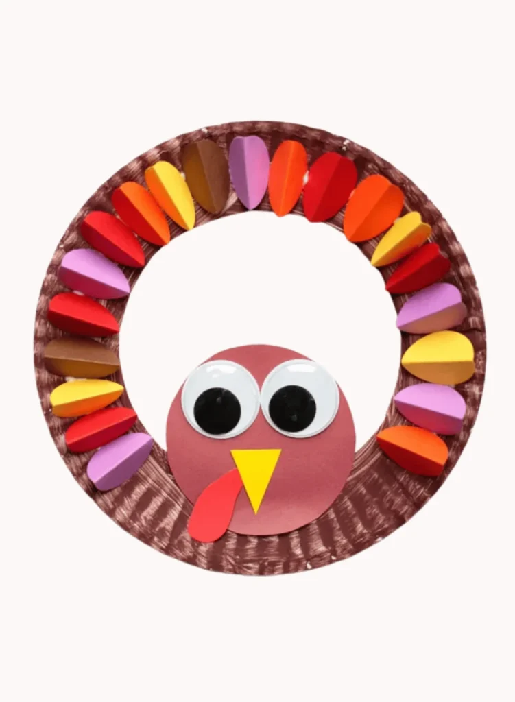 Paper Plate Turkey Wreath