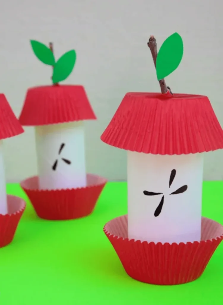 Paper Roll Apple Core Craft