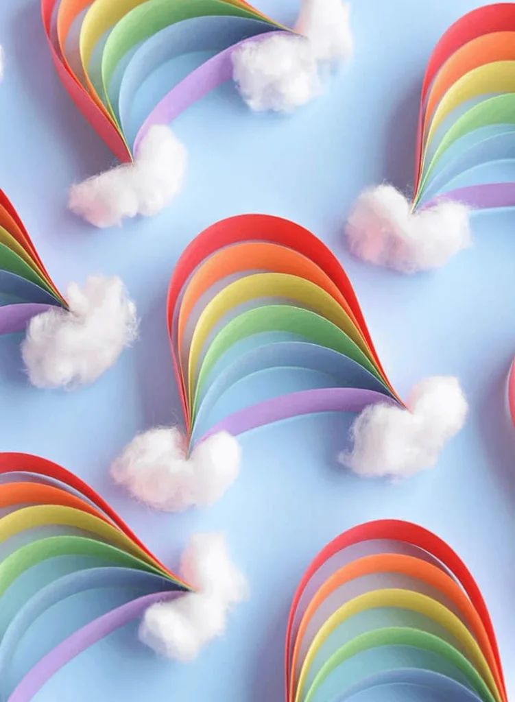 Paper Strip Rainbows