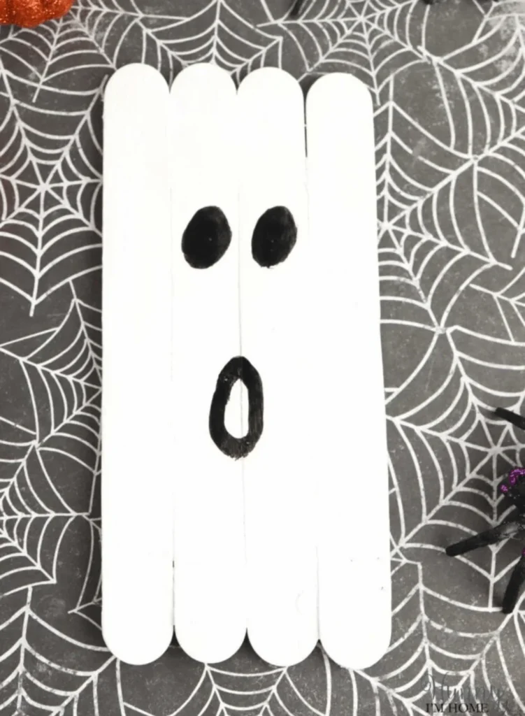 Popsicle Stick Ghost Craft