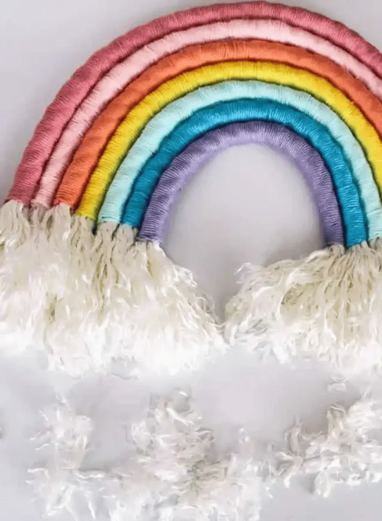 Rainbow wall hanging