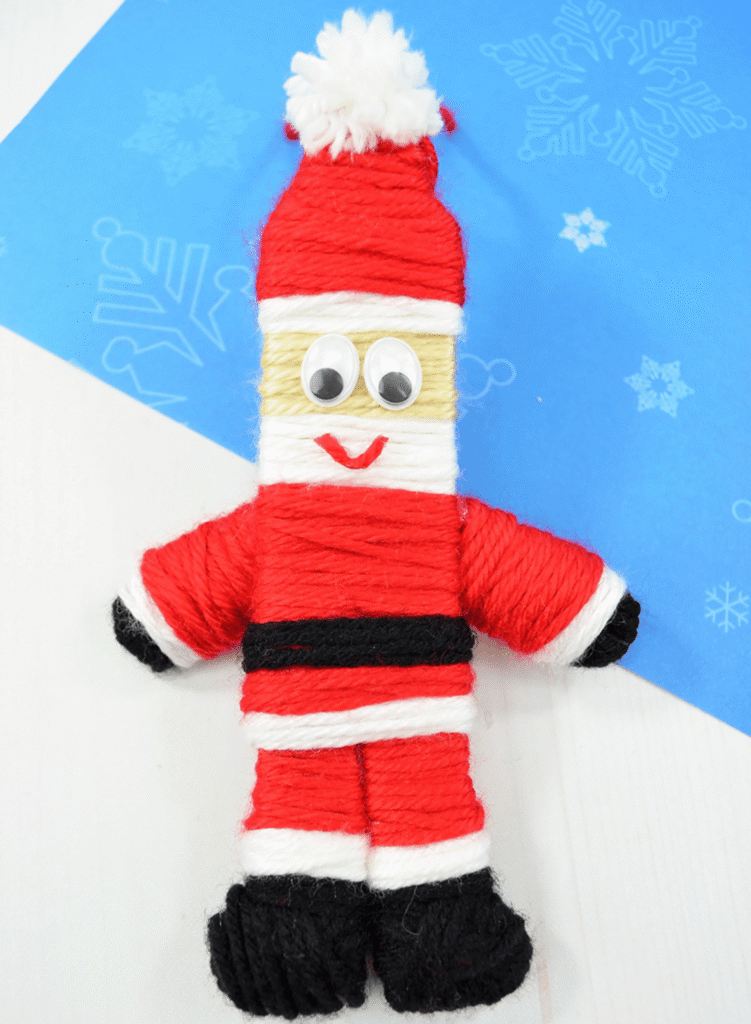 Santa Ornament yarn christmas ornaments