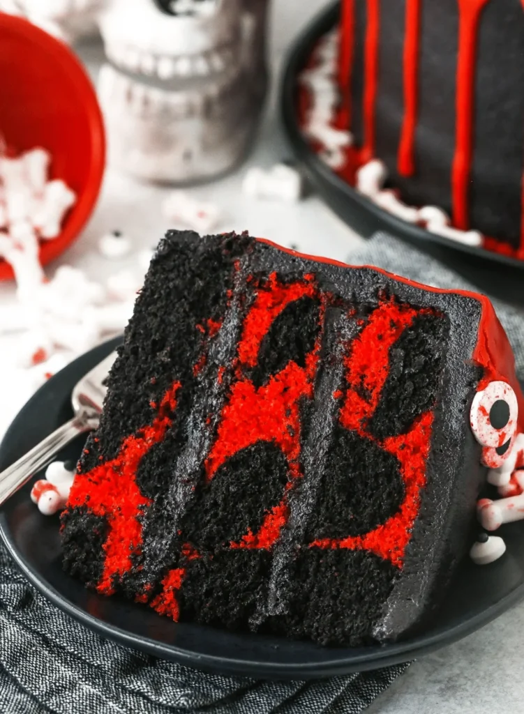 Spooky Halloween Marble Cake