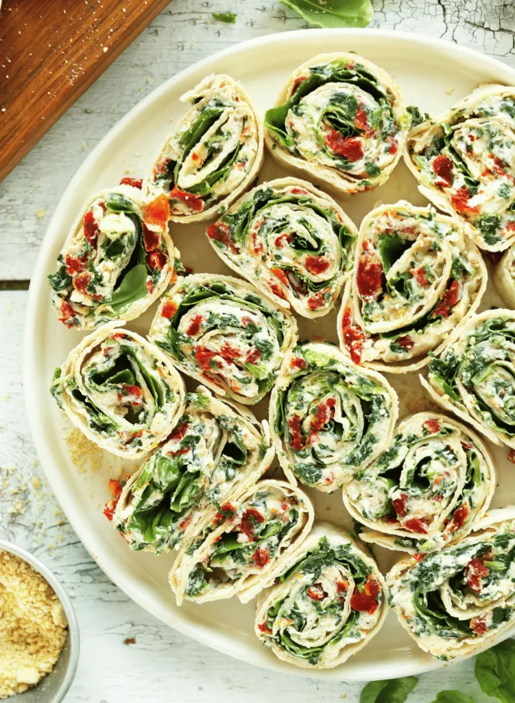 Sun-Dried Tomato and Basil Pinwheels
