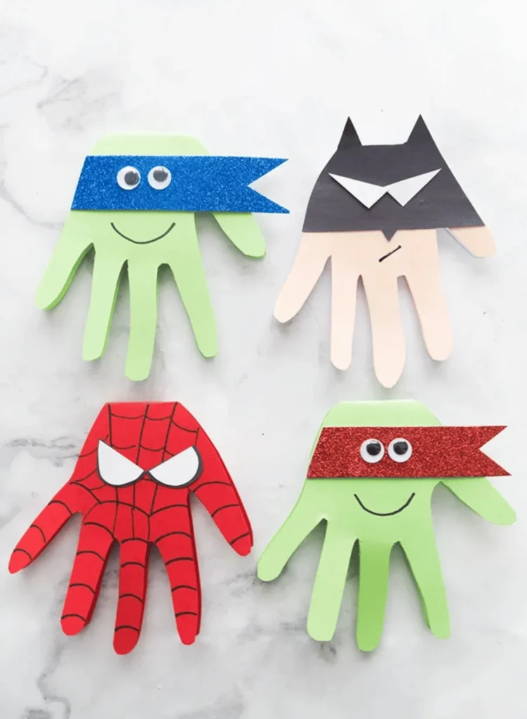 Superhero Handprints