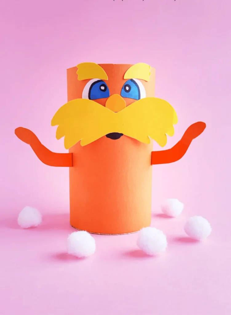 Toilet Paper Roll Lorax Craft