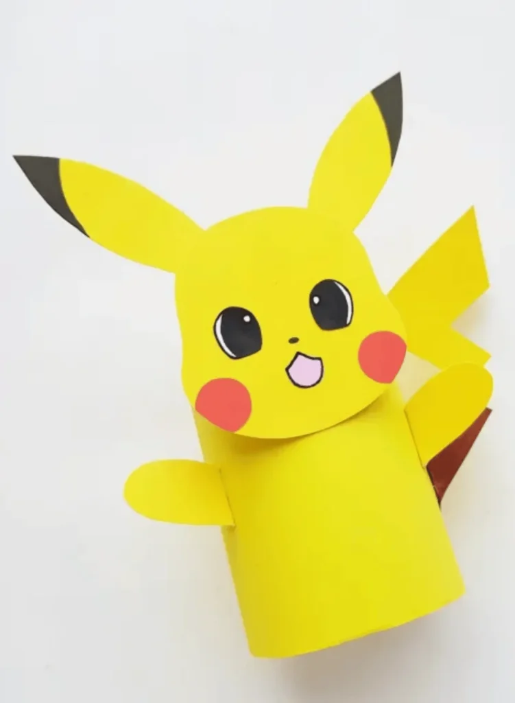 Toilet Paper Roll Pikachu Craft