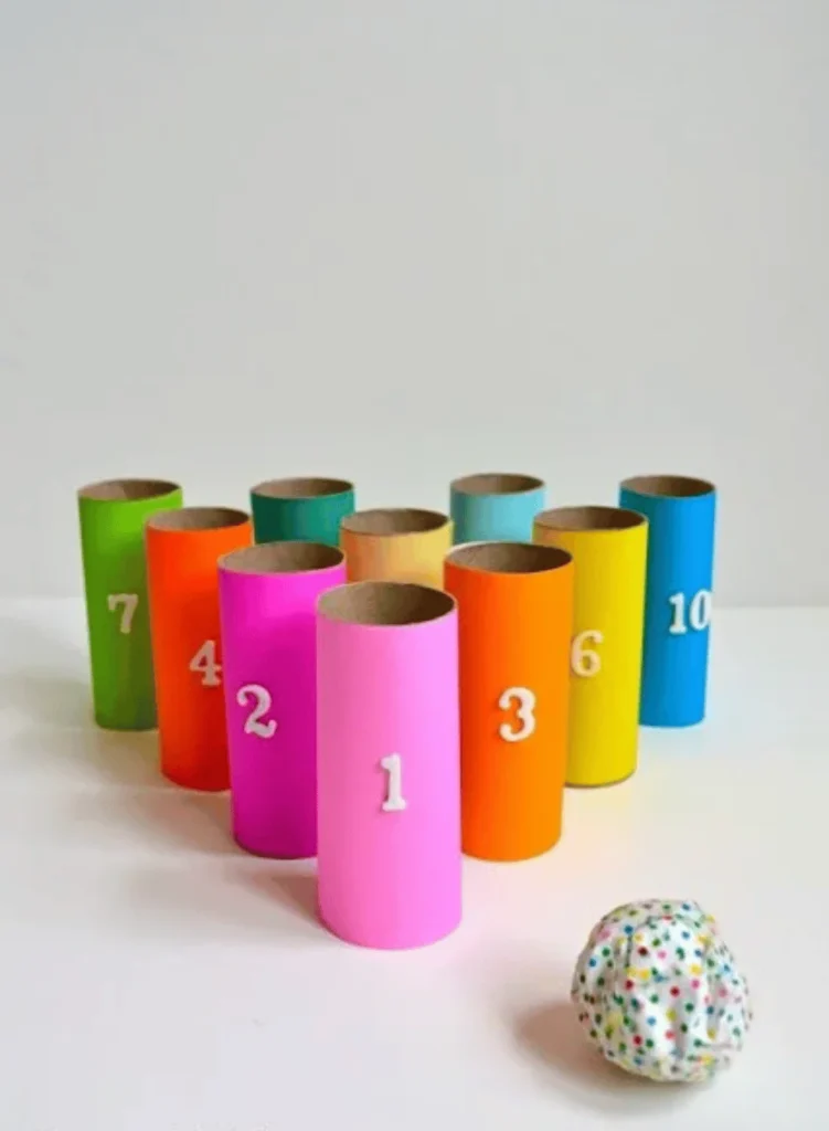 Tube Bowling Toilet Paper Roll Craft