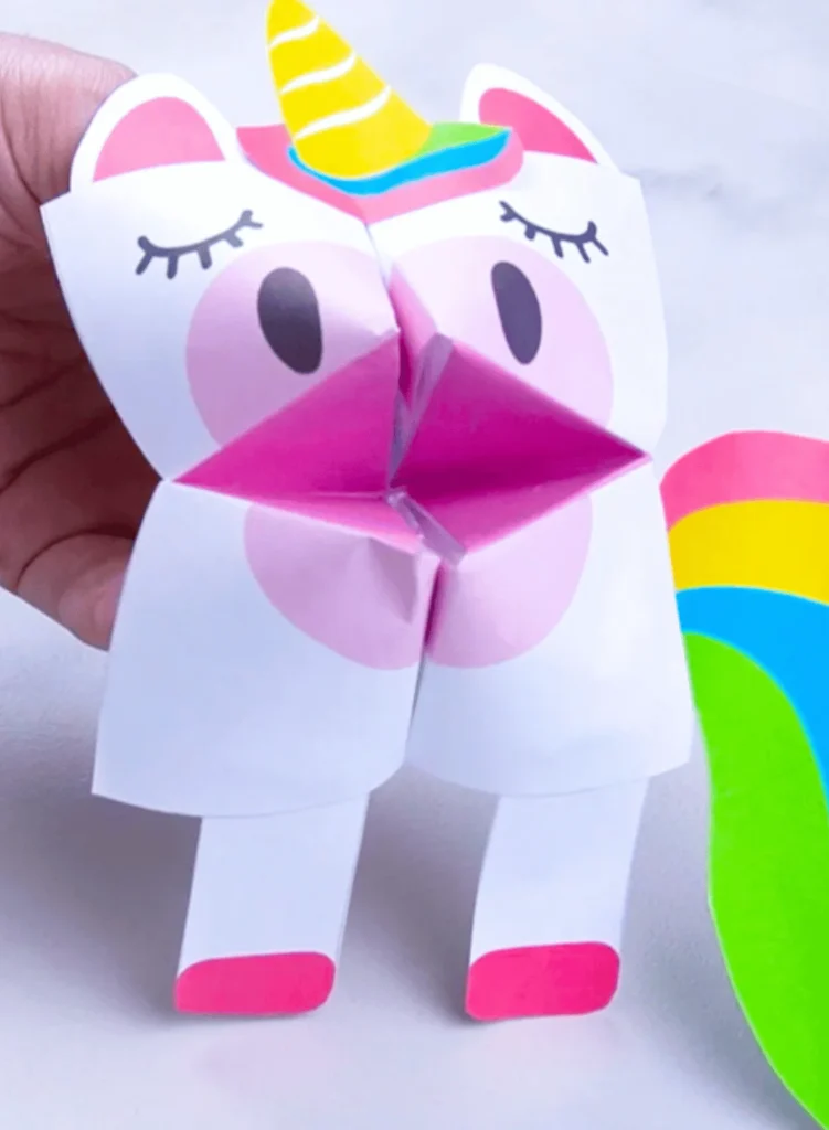 Unicorn Cootie Catcher