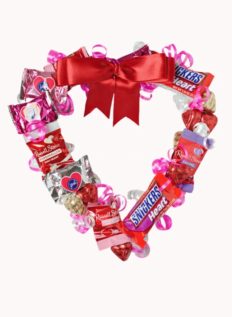 Valentine's Candy Wreath