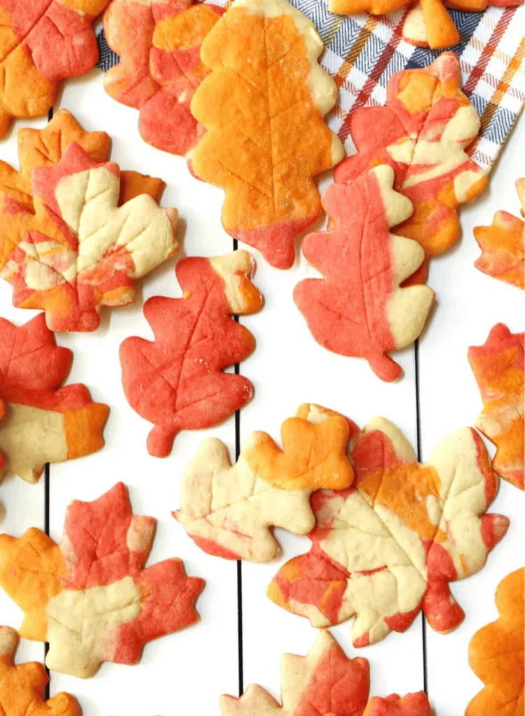 autumn leaf cookies