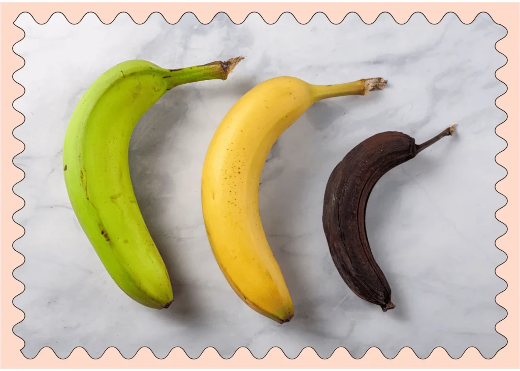 Ripening stages of a banana. banana jokes for kids