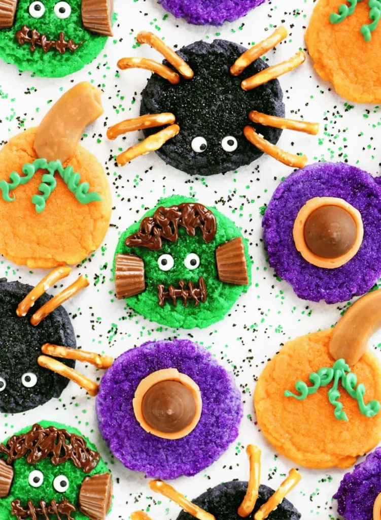 halloween assorted cookies