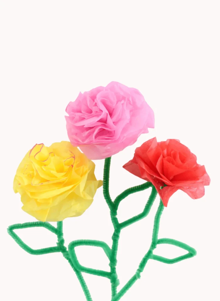 tissue paper flowers