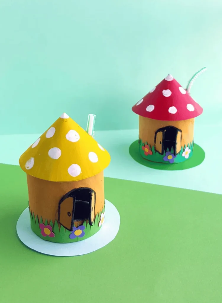 toadstool house lanterns