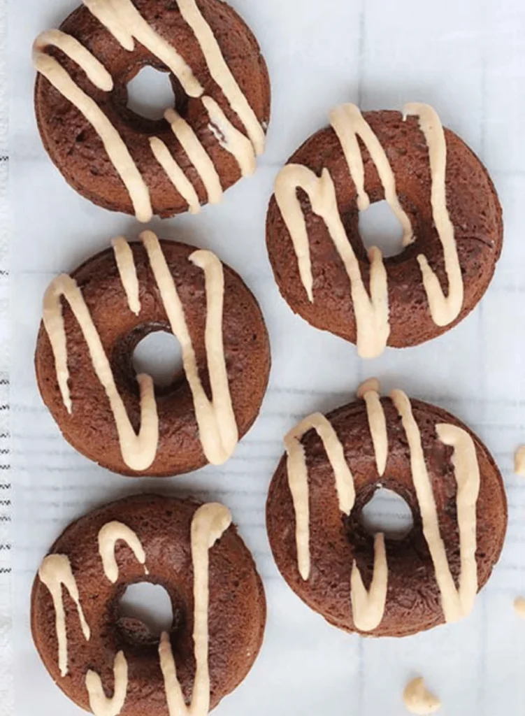 Baked Chocolate Pumpkin Donuts