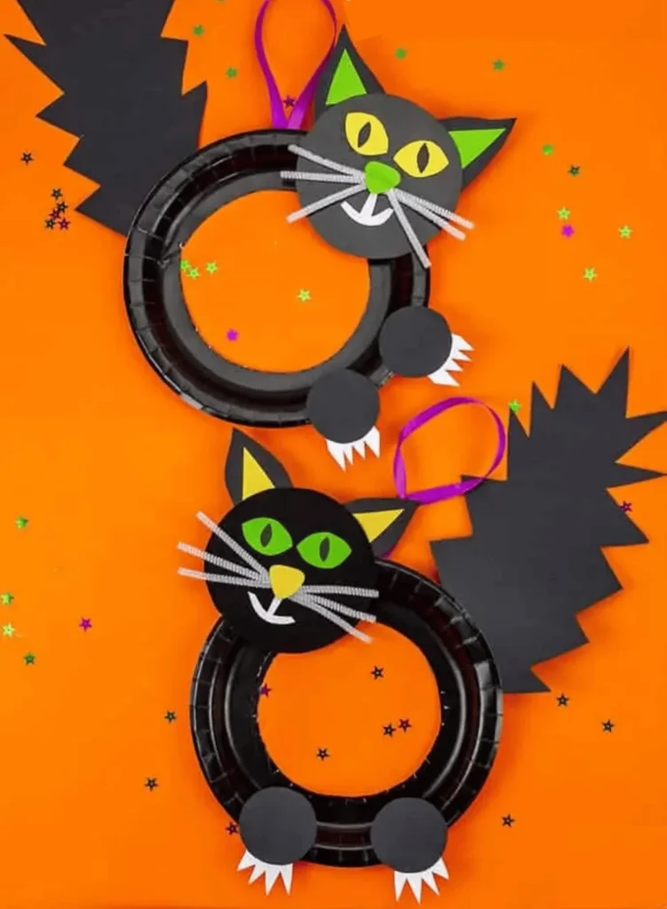 Black Cat Wreath Craft