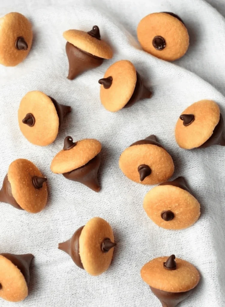 Chocolate Acorns. Thanksgiving cookie recipes