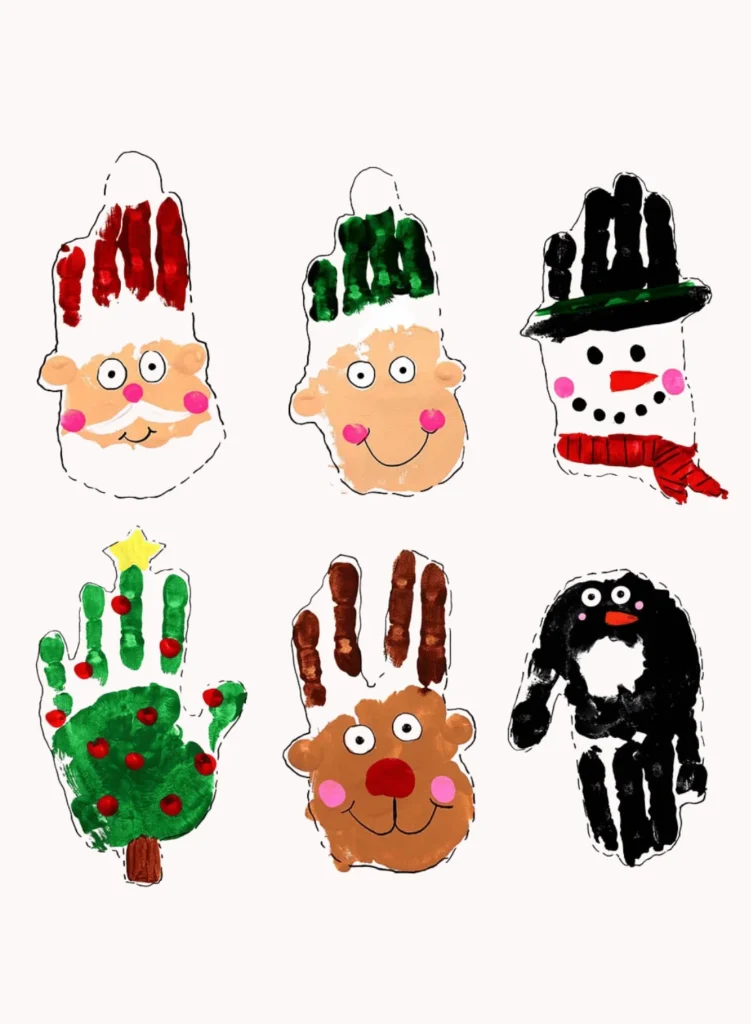 Christmas Handprint Art