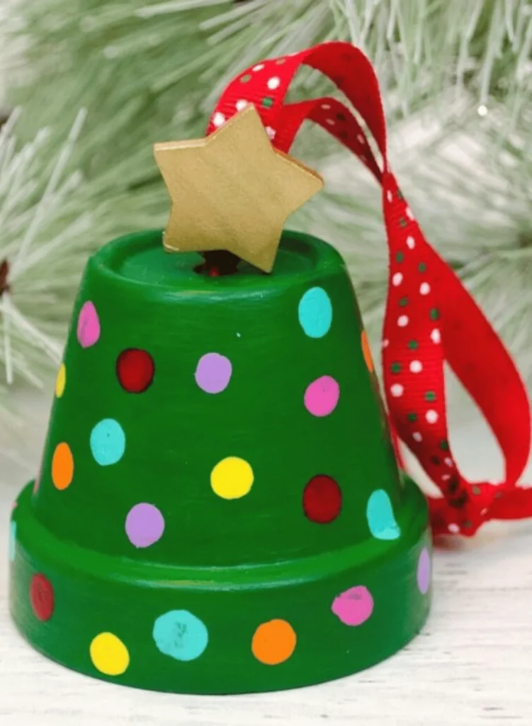 clay pot christmas tree ornaments