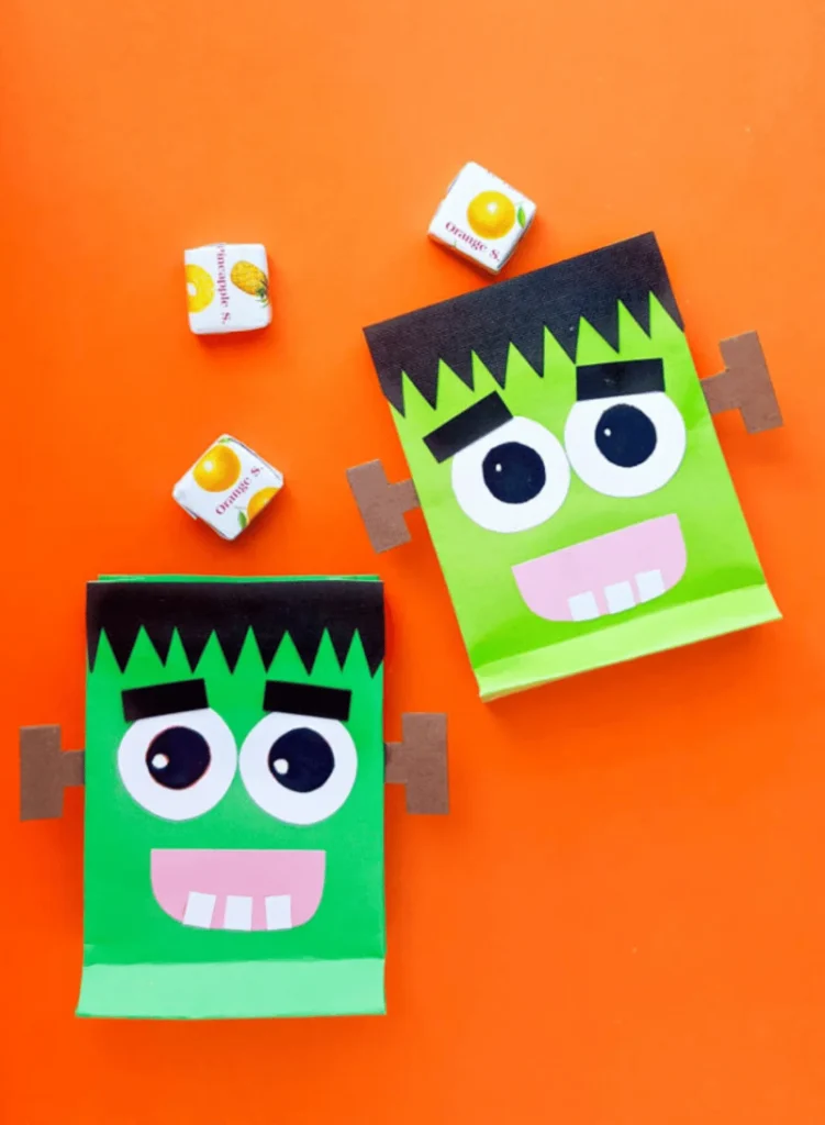 DIY Frankenstein Treat Bag