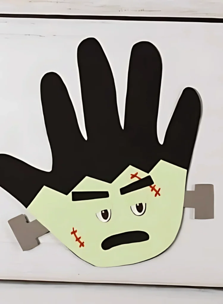 Frankenstein Handprint Craft