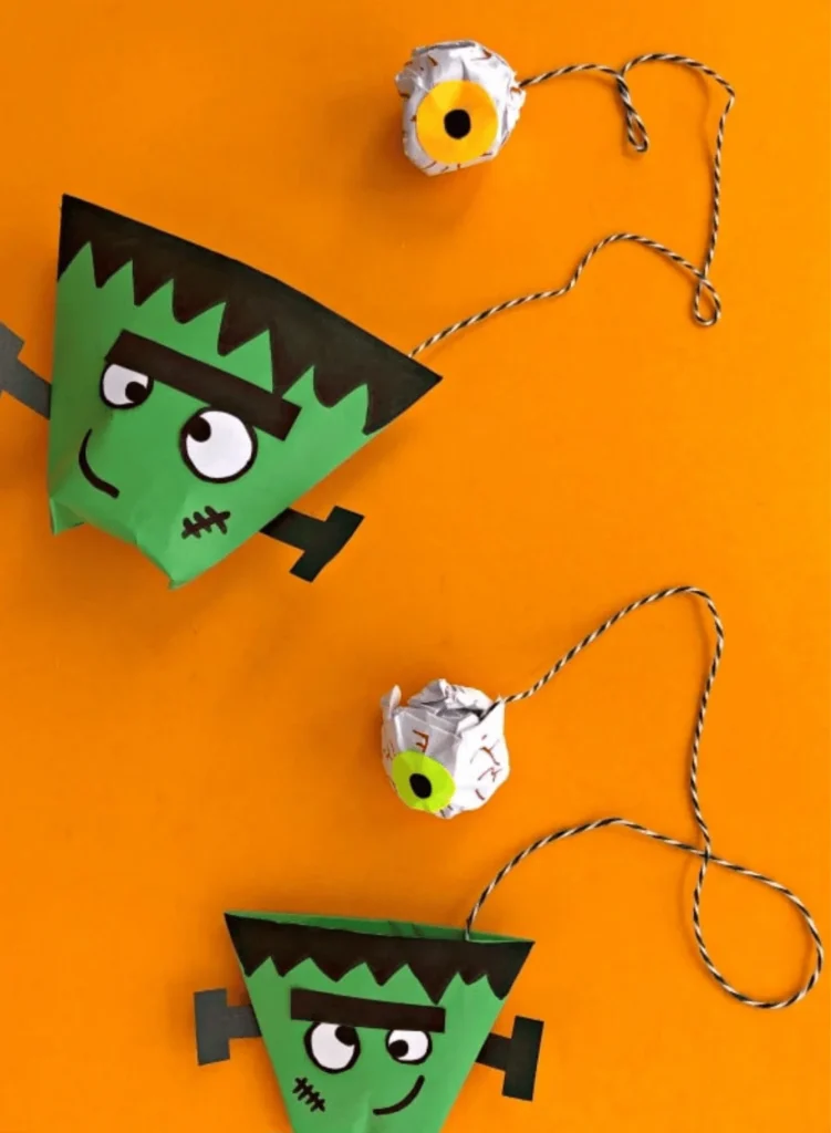 Frankenstein Origami Cup & Ball Game, Frankenstein crafts