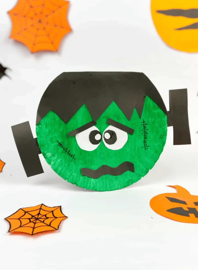 Frankenstein Paper Plate Craft