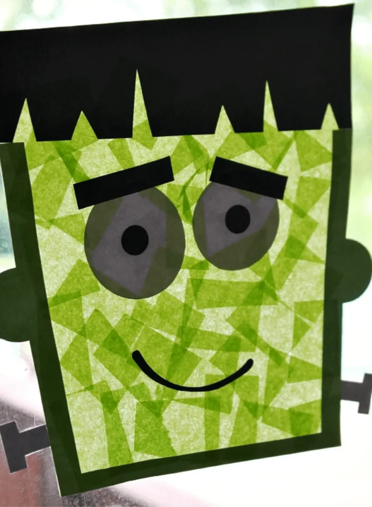 Frankenstein Sun Catcher Craft