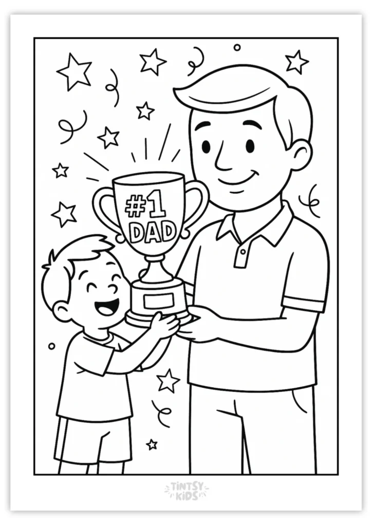 Free Father's Day Coloring Pages
