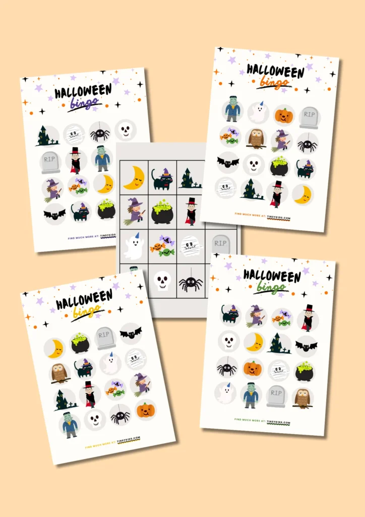 Free Halloween Bingo Printable from Tintsy Kids