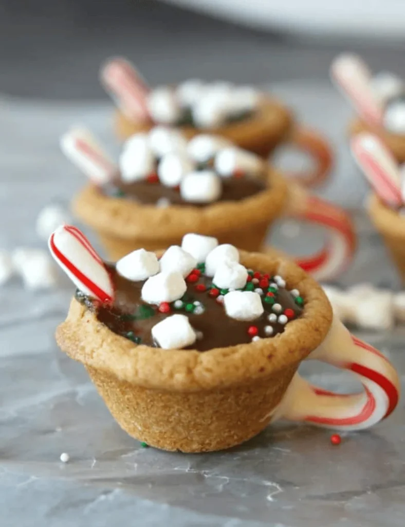 Hot Chocolate Cookie Cups